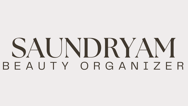 Logo of Saundryam Beauty Organizer on a light gray background